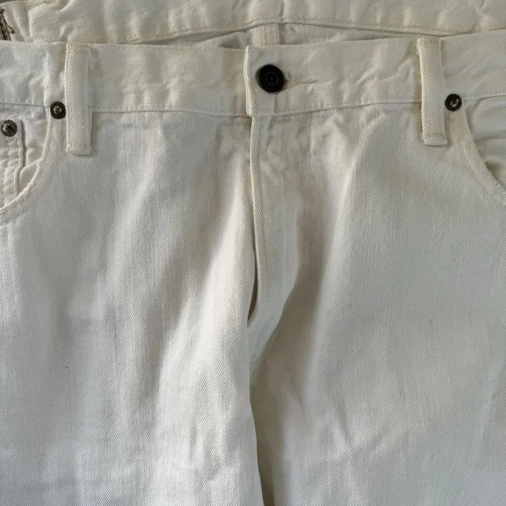 Polo Ralph Lauren Varick Slim Straight Casual Denim White Jeans Mens Size 40x32 - Picture 5 of 16